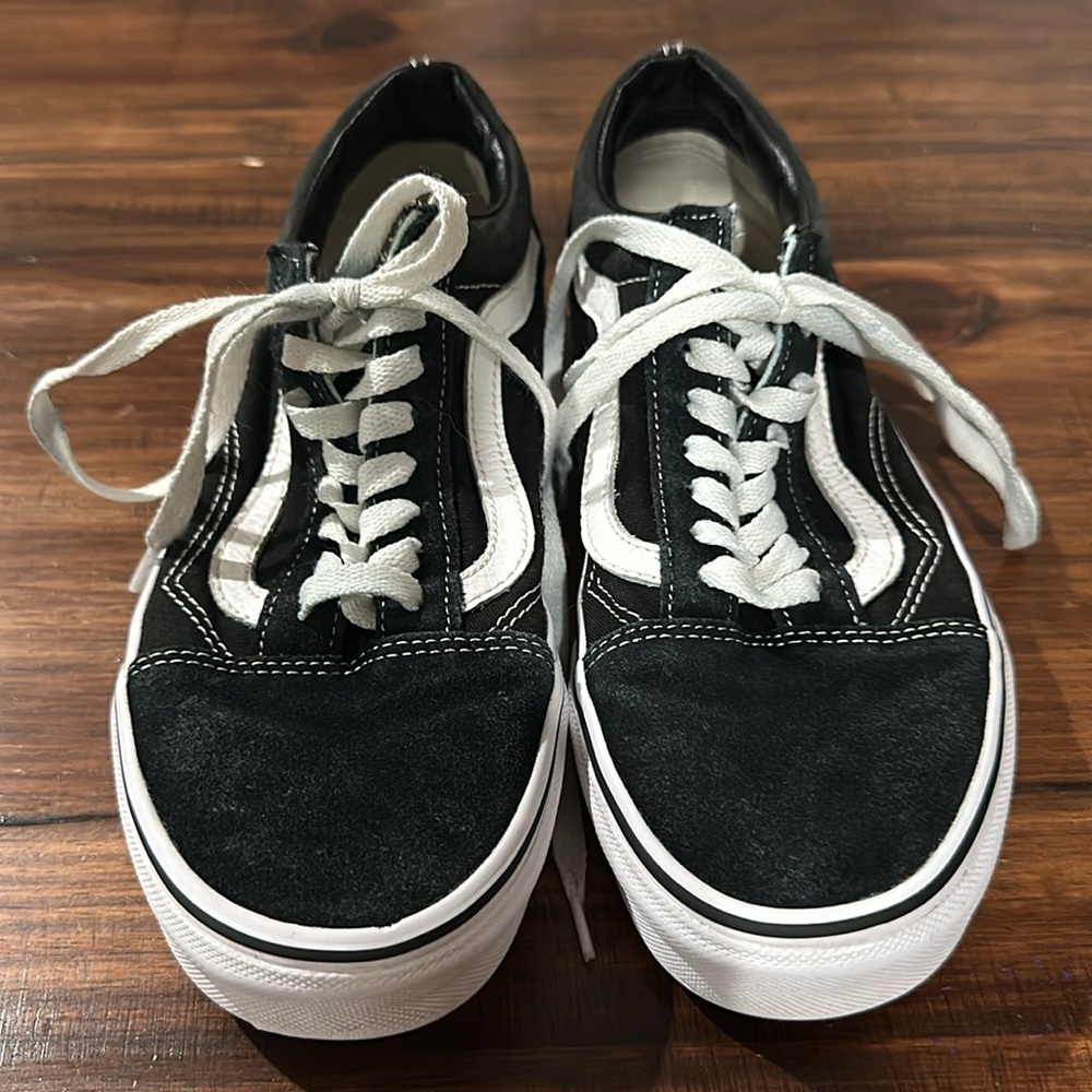 Vans Black suede Old Skool Skater Shoes Women’s 8.5/Mens 7 - Picture 4 of 10